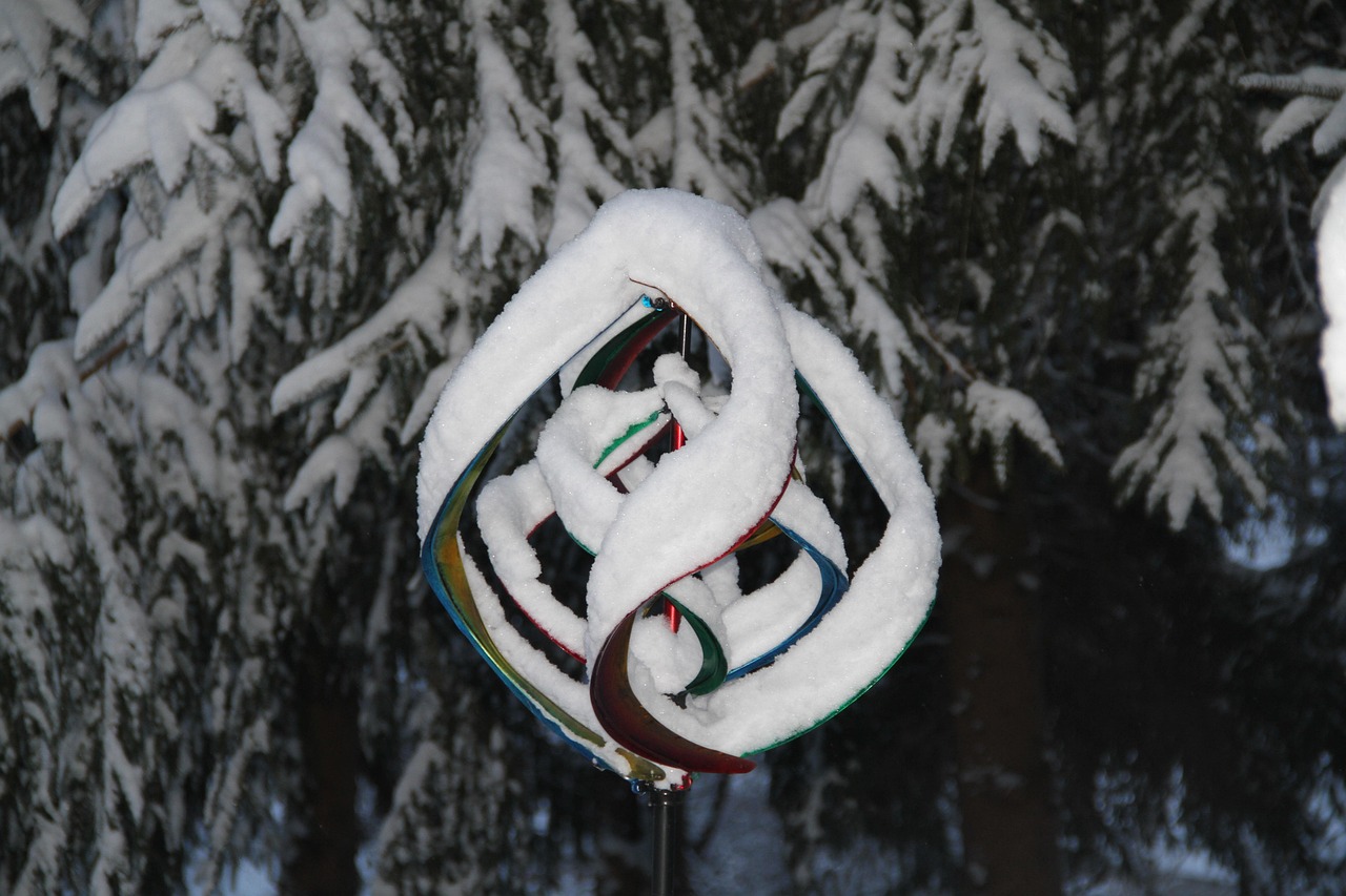 Wind Spinner Evergreen Winter Free Photo On Pixabay Pixabay