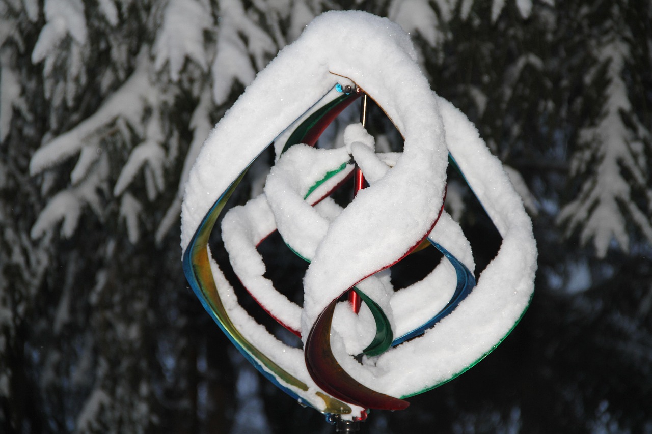 Wind Spinner Evergreen Winter Free Photo On Pixabay Pixabay