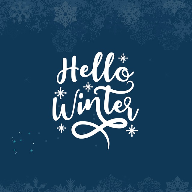 Free winter snowing nature illustration