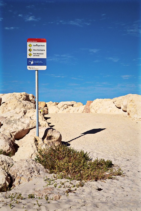 Beach Sign Warning - Free photo on Pixabay - Pixabay