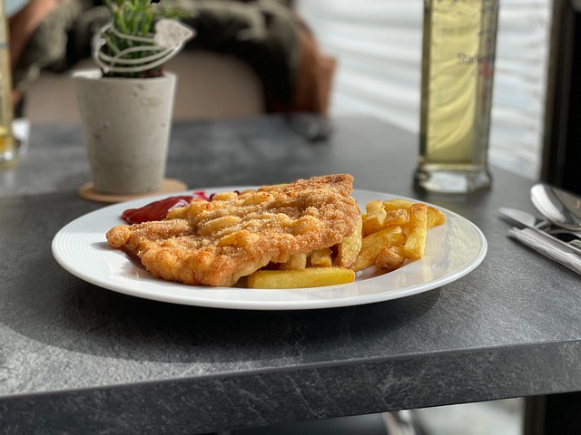 Schnitzel, Lebensmittel, Essen, Paniert