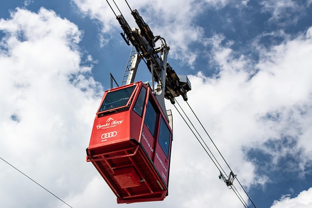 Gebirge, Seilbahn, Landschaft, Alpine
