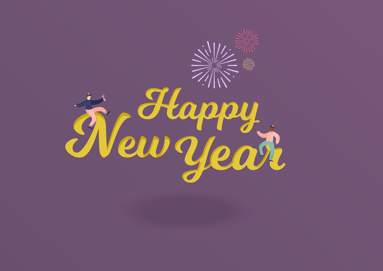 Download Happy New Year, New Year, 2021. RoyaltyFree Vector Graphic
