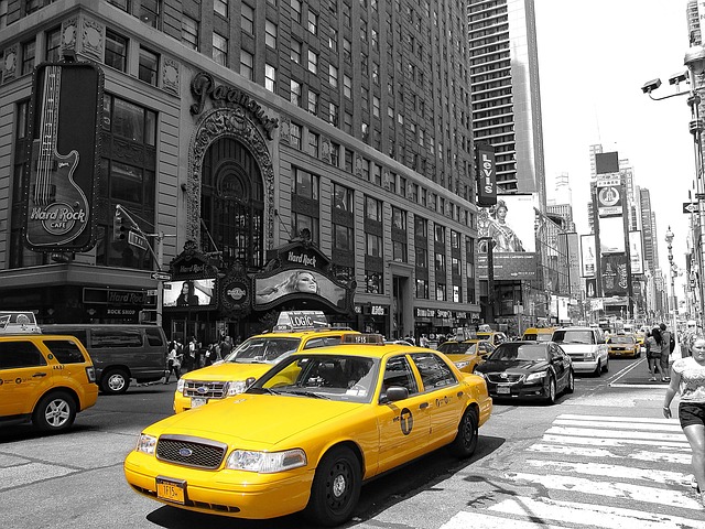 Free Yellow Taxi photo and picture