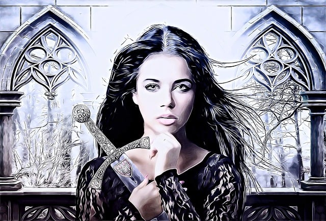 Free joan of arc fantasy fantasy portrait illustration