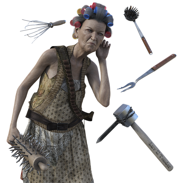 Free elderly character fantasy illustration