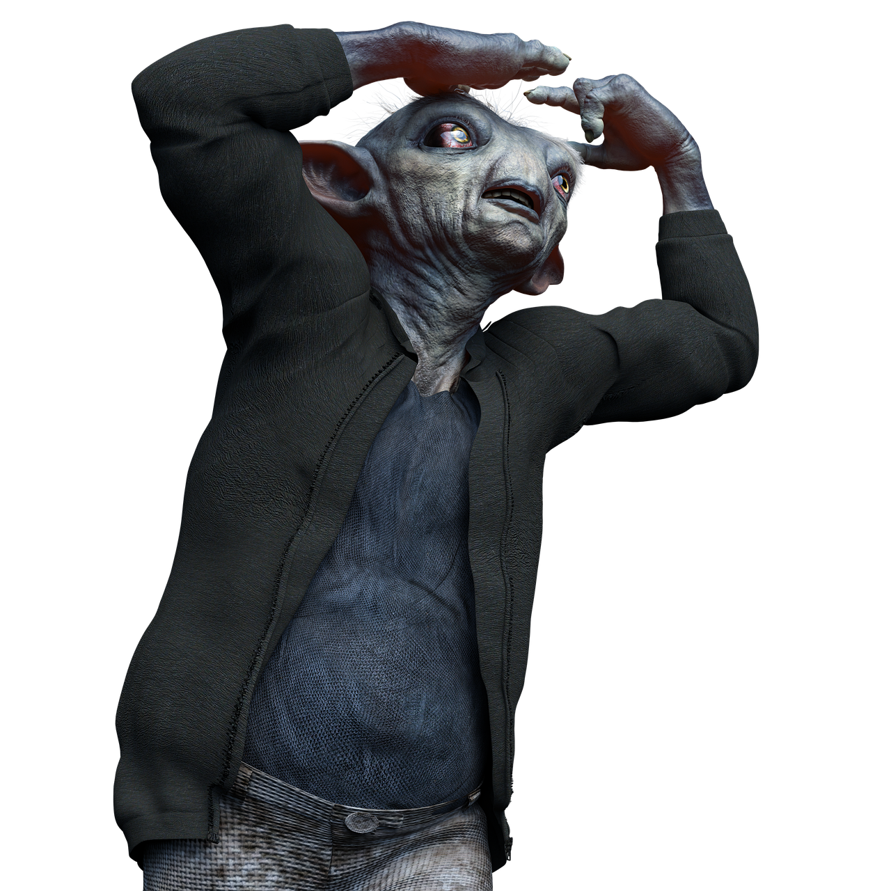 Download free HD stock image of Alien Character Free alien character render illustration
