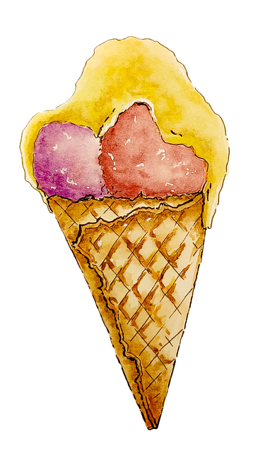 Free ice cream dessert sweet illustration