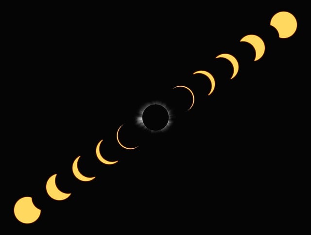 Free solar eclipse sun illustration