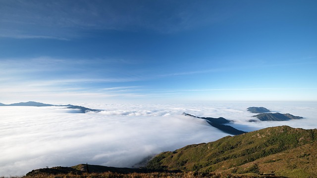 Nube, Montaña, Bonita, Top, Amplia