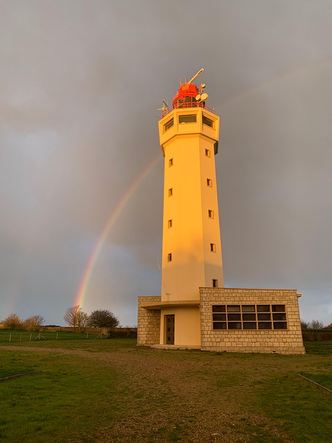Free Lighthouse Rainbow photo and picture
