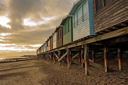 Strand, Hütte, Frinton Auf See, Frinton