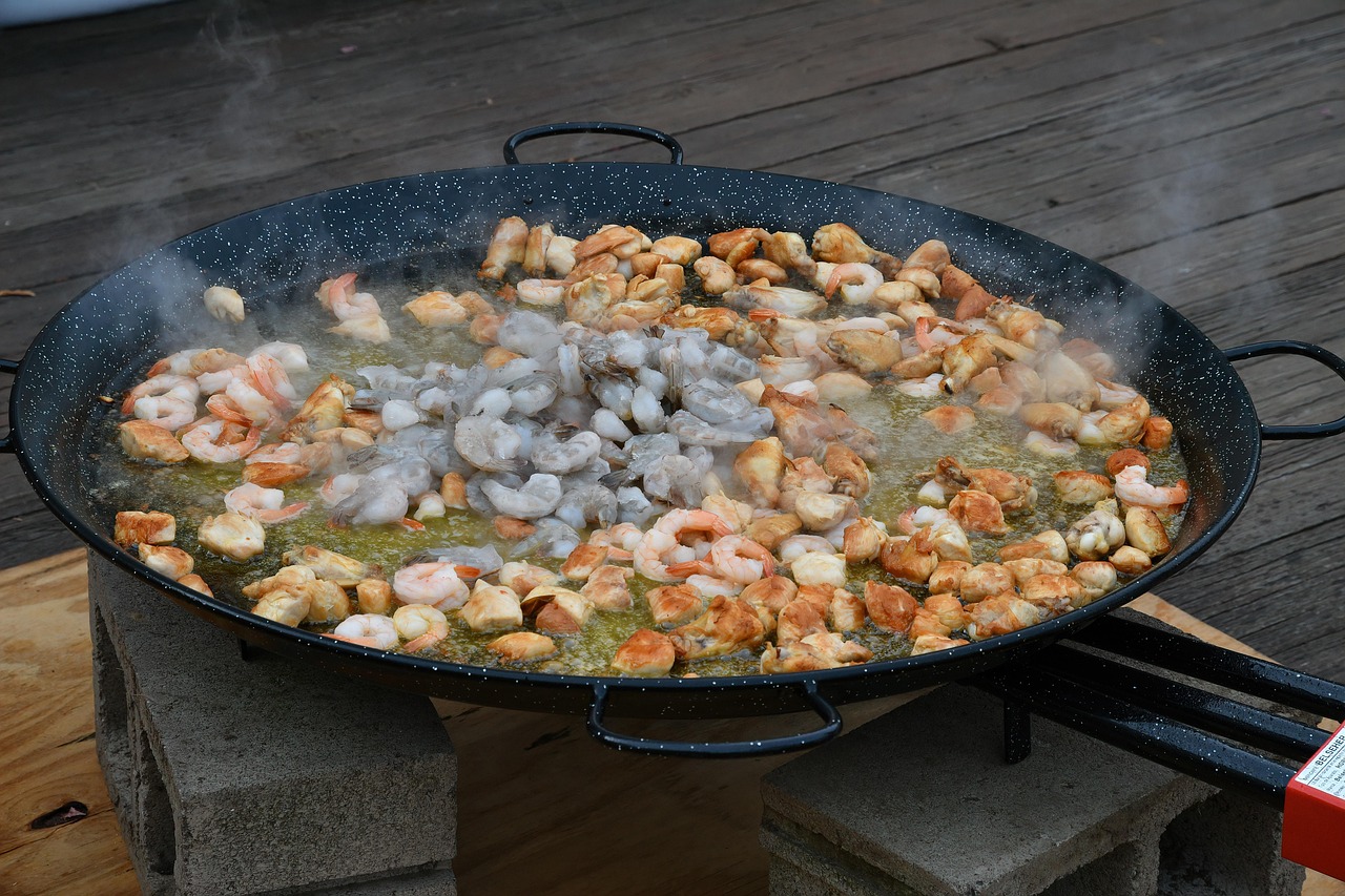 Paella Pollo Camarones Foto gratis en Pixabay Pixabay