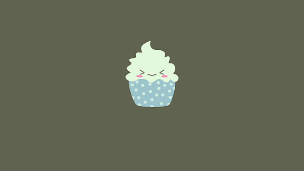 Bolinho, Risonho, Emoticon, Sobremesa