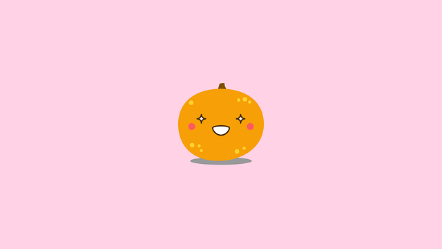 Free orange beautiful wallpaper smiley vector