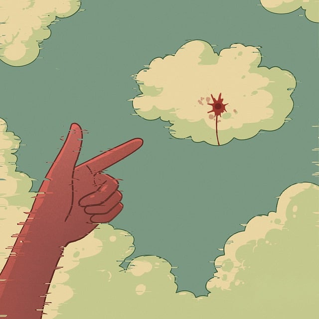 Free shot clouds gun illustration