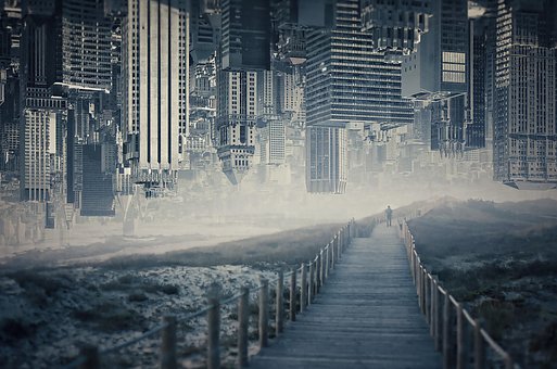 Free Double Exposure Two World photo and picture