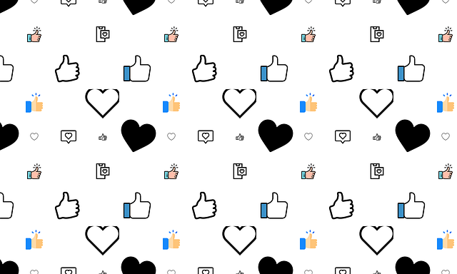 Free heart like subscribe illustration