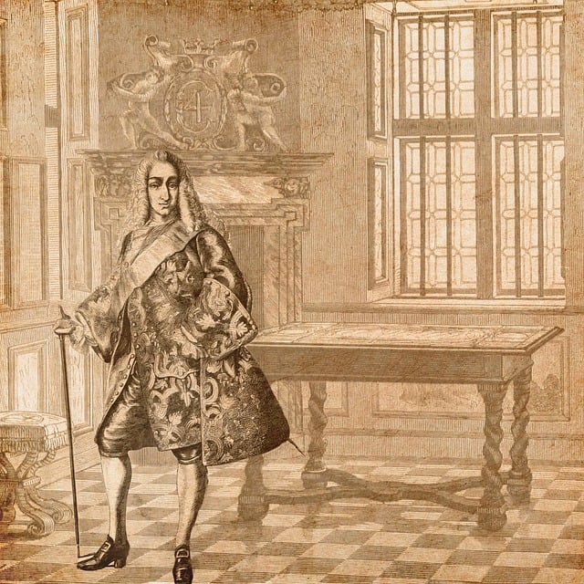 Free king clothing vintage illustration