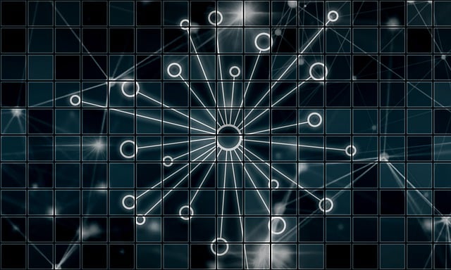 Free network technology connection illustration