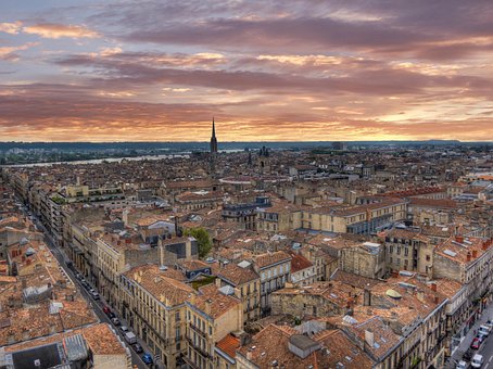 Bordeaux, Cidade, Céu, Hdr, Telhados