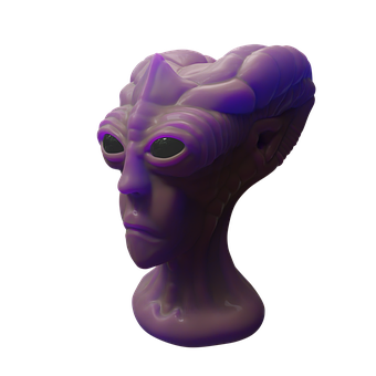 外星人, 雕塑, 3D, 设计, 反射, 绘画, 模型, 雕像, 装饰, 呈现
