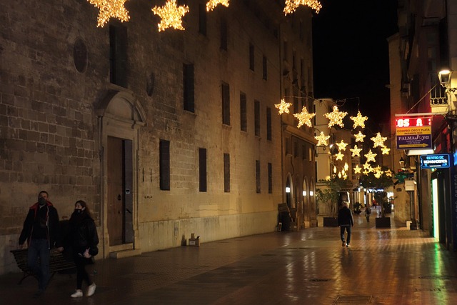 Free Christmas Lighting Evening photo and picture