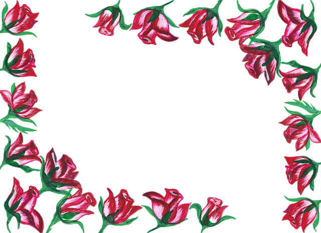 Free roses the edge of the region vector