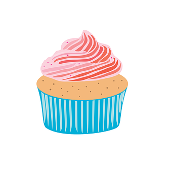Free Cup Cake Happy Birthday vector and picture