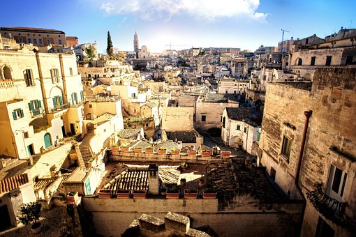 Sassi, Matera, Basilikata, Italien