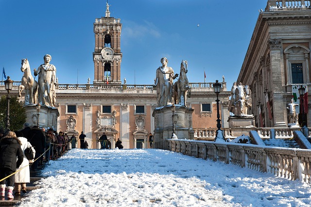 Nieve En Roma Capitolio Nieve Roma - Foto gratis en Pixabay