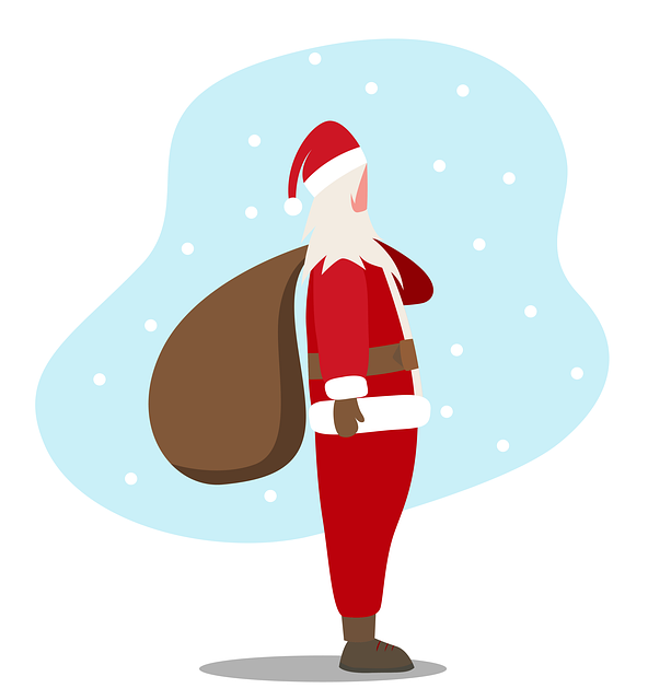 Papai Noel, Neve, Natal, Queda De Neve