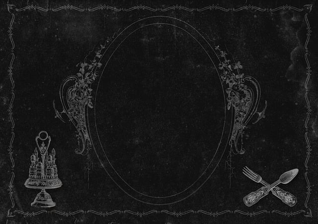Free blackboard frame ornamental illustration