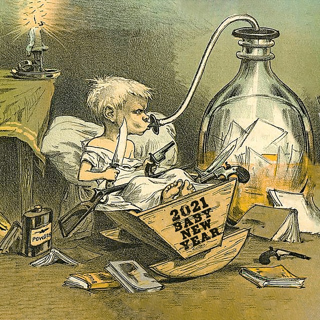Baby, Neujahr, Silvester, 2021, Waffen