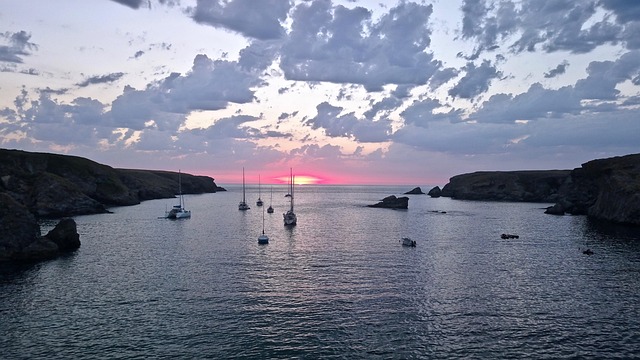 Free Sunset Sea photo and picture
