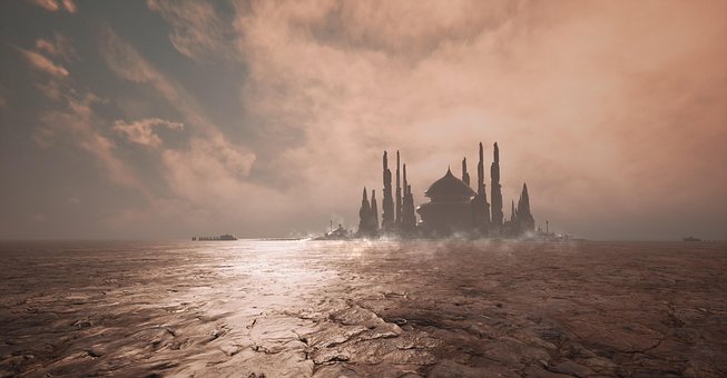 Castillo, Desierto, Futuro, Ciudad