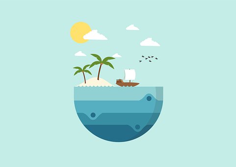Море, Пляж, Природа, Остров, Пальмы