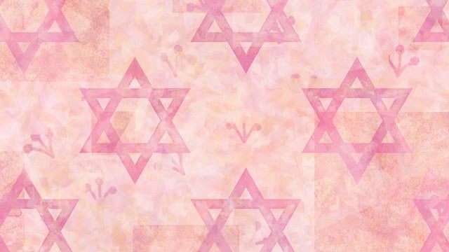 Free star of david pattern wallpaper illustration