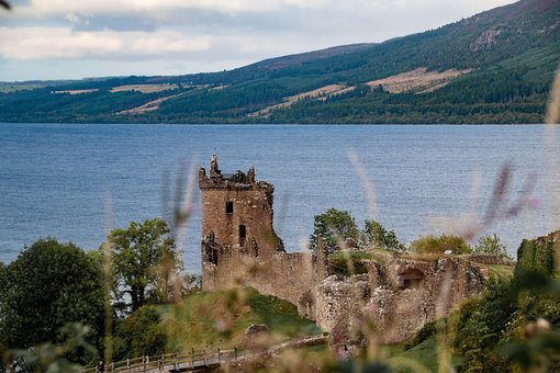 Schloss, See, Hochland, Urquhart