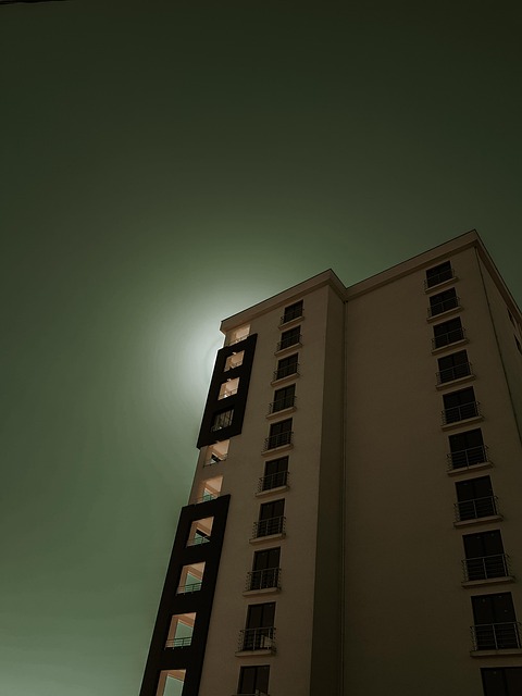 Bina, Gökyüzü, Karanlık, Gece