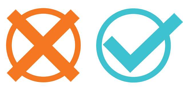 Free checkmark check mark x vector