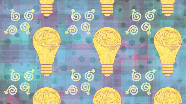 Free light bulb brain pattern illustration