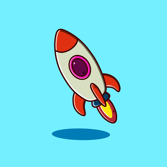 Free rocket launch spacecraft illustration