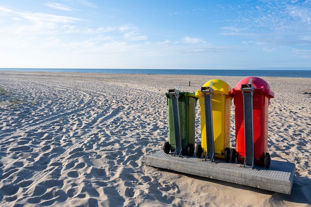 Free Waste Separation Beach photo and picture
