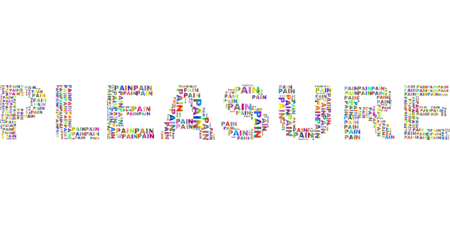 Free pleasure pain typography vector