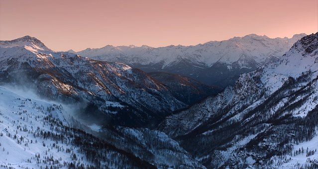 Montaña, Nieve, Alpes, Naturaleza, Cima
