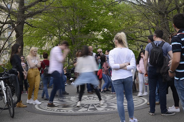 New York, Dav, Smutný, Přátelé, Park