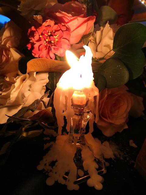 Free Candle Flowers photo and picture