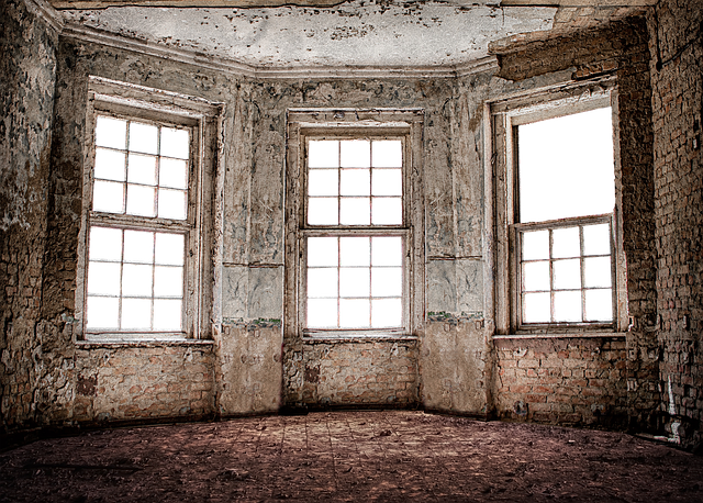 Free space lost place window illustration