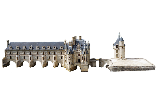 Free château de chenonceau castle landmark illustration